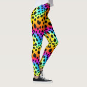 Kleurrijk Rainbow Cheetah Seamless Pattern Leggings (Rechts)