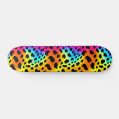 Kleurrijk Rainbow Cheetah Seamless Pattern Skateboard (Horizontaal)