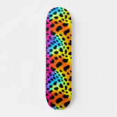 Kleurrijk Rainbow Cheetah Seamless Pattern Skateboard (Voorkant)