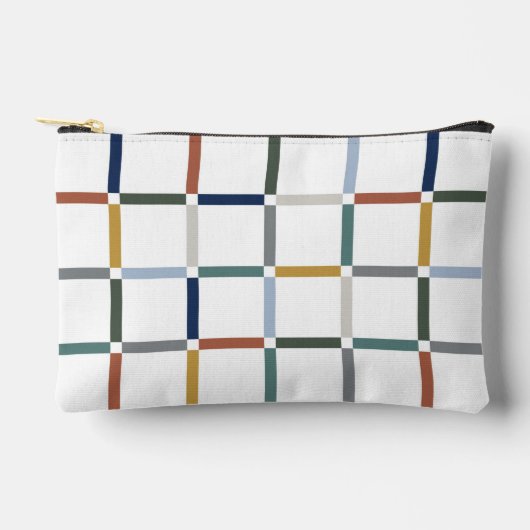 Kleurrijk raster met negatieve ruimte-impressionis etui (Voorkant)