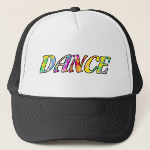 Kleurrijk Regenboog Dans Typography Design Trucker Pet
