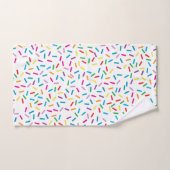 Kleurrijk regenboog sprenkels patroon bad handdoek (Handdoek)