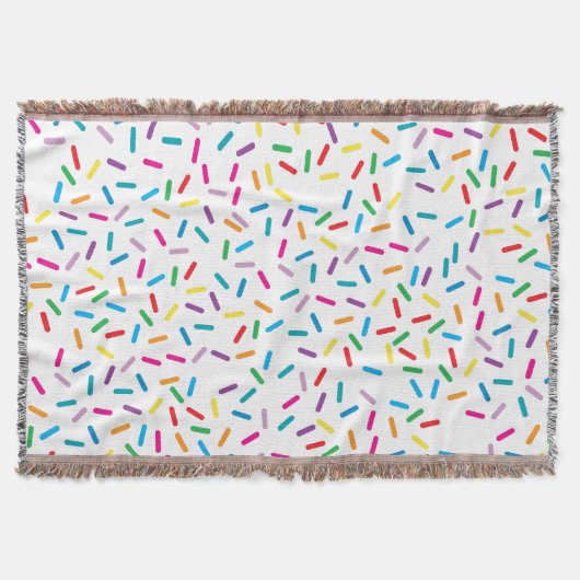 Kleurrijk regenboog sprenkels patroon deken (Voorkant)