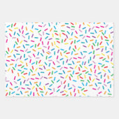 Kleurrijk regenboog sprenkels patroon inpakpapier vel (Voorkant)