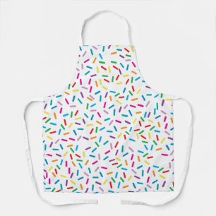 Kleurrijk regenboog sprenkels patroon schort