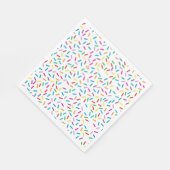 Kleurrijk regenboog sprenkels patroon servet (Hoek)