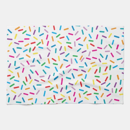 Kleurrijk regenboog sprenkels patroon theedoek (Horizontaal)