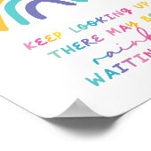 Kleurrijk regenboogdecor poster (Hoek)