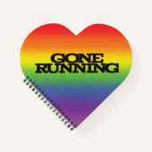 Kleurrijk regenboogeffect Achtergrondtoon draaiend Notitieboek (Voorkant)