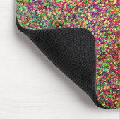 Kleurrijk regenboogeffect Confetti Muismat (Hoek)