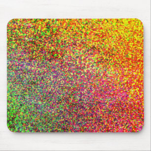 Kleurrijk regenboogeffect Confetti Muismat