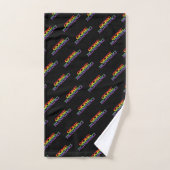 Kleurrijk regenboogeffect toon Tekstpatroon uitvoe Handdoek (Handdoek)