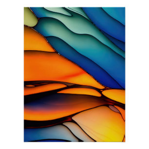 Kleurrijk regenboogglas perfect poster