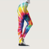 Kleurrijk regenboogkleurig kleurstofkostuum leggings (Rechts)