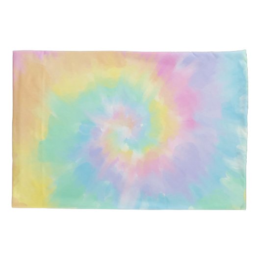 Kleurrijk regenboogkleurig kleurstofpatroon kussensloop (Achterkant-Links)