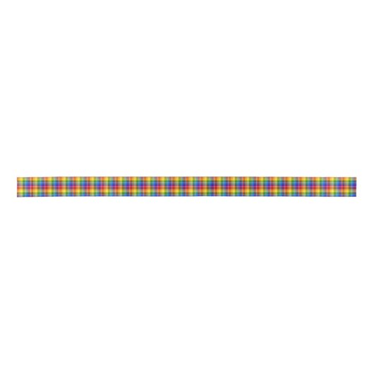 Kleurrijk regenboogpatroon lint (Voorkant)
