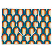 Kleurrijk regenboogpatroon Retro Arch Groot Cadeauzakje (Achterkant)