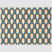 Kleurrijk regenboogpatroon Retro Arch Tissuepapier (Voorkant)