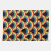 Kleurrijk regenboogpatroon theedoek (Horizontaal)