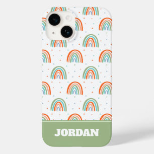 Kleurrijk regenboogpoolpuntenpatroon Case-Mate iPhone 14 hoesje