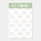 Kleurrijk regenboogpoolpuntenpatroon post-it® notes (Voorkant)