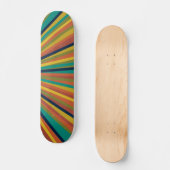 Kleurrijk regenboogstrips skateboard (Voorkant)