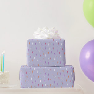 kleurrijk regenpatroon cadeaupapier