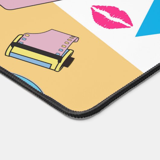 Kleurrijk Retro 1990's Nineties Patroon Bureaumat (Hoek)