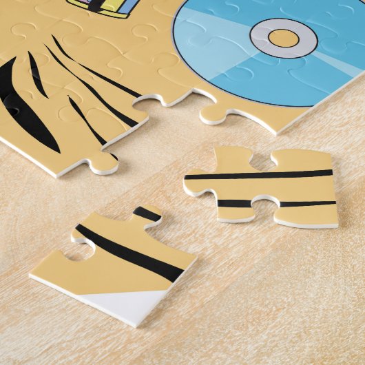 Kleurrijk Retro 1990's Nineties Patroon Legpuzzel (Zijkant)