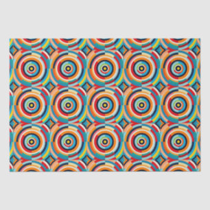 Kleurrijk retro cirkelvormig papier