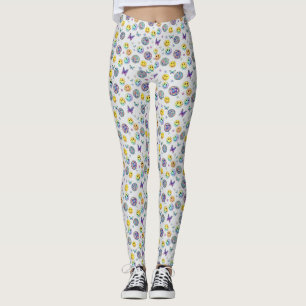 Kleurrijk Retro Disco Patroon Leggings