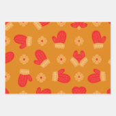 Kleurrijk Retro Kerstinpakpapier Inpakpapier Vel (Voorkant 3)