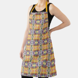 Kleurrijk Retro Psychodelisch Kaleidoscoop Abstrac Schort