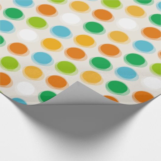 Kleurrijk retroflector Fuzzy Polka pakt papier op (Hoek)