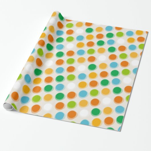 Kleurrijk retroflector Fuzzy Polka pakt papier op (Uitgerold)