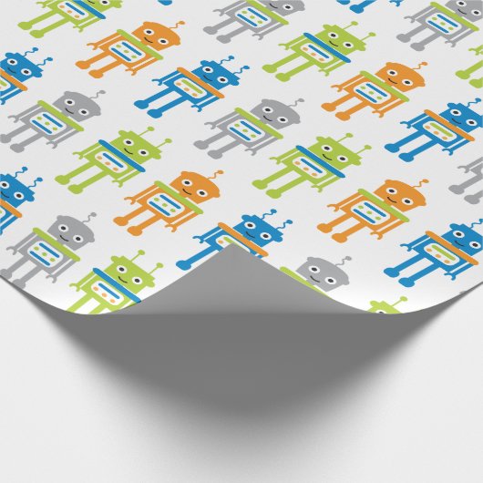 Kleurrijk robots, verpakt papier (Hoek)