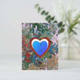 Kleurrijk Romantisch Hart  Feestdagenkaart