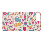 Kleurrijk romantisch patroon Case-Mate iPhone case (Achterkant (Horizontaal))