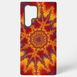 Kleurrijk rood, Paars en geel fractal Samsung Galaxy Hoesje