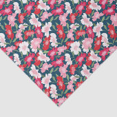 Kleurrijk roze rood wit leuk bloemmotief tissuepapier (Detail)