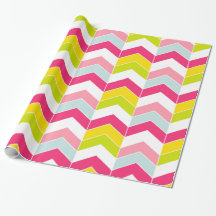 Kleurrijk Roze ZigZag Chevron patroon
