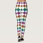 Kleurrijk Rut Diamant Patroon Leggings (Achterkant)
