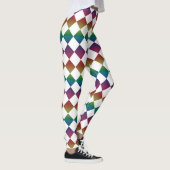 Kleurrijk Rut Diamant Patroon Leggings (Rechts)