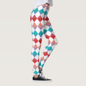 Kleurrijk Rutpatroon Met Diamant Leggings (Rechts)