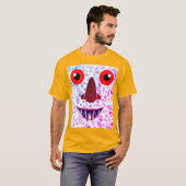 Kleurrijk Scary Ghost T-shirt ontwerp (Voorkant volledig)