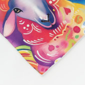 Kleurrijk schapenpatroon fleece deken (Hoek)