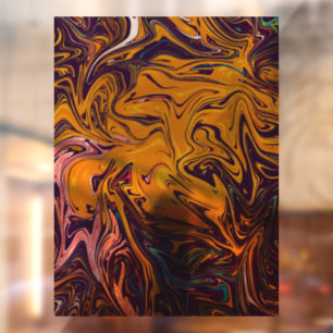 kleurrijk schilderij, en meesterwerk van fijne kun raamsticker