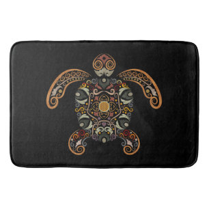 Kleurrijk  schildpadontwerp badmat