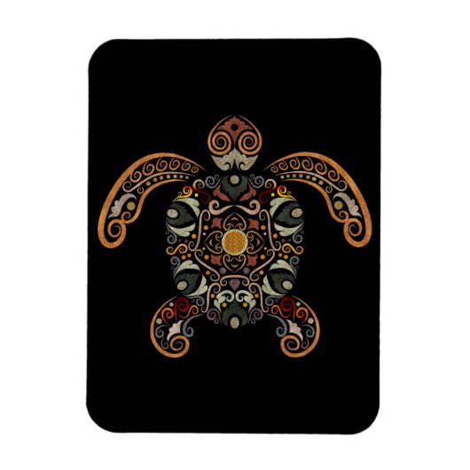 Kleurrijk  schildpadontwerp magneet (Verticaal)