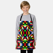 kleurrijk schort voor kinderen (Gedragen)